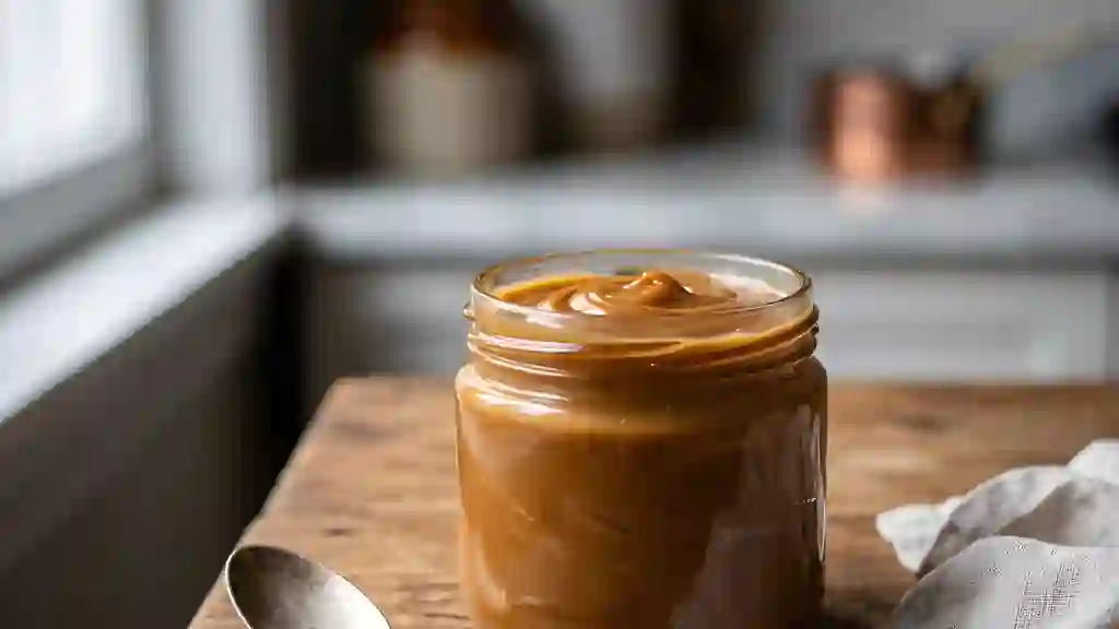 Confiture de lait crémeuse au whisky ambré - Photo de présentation