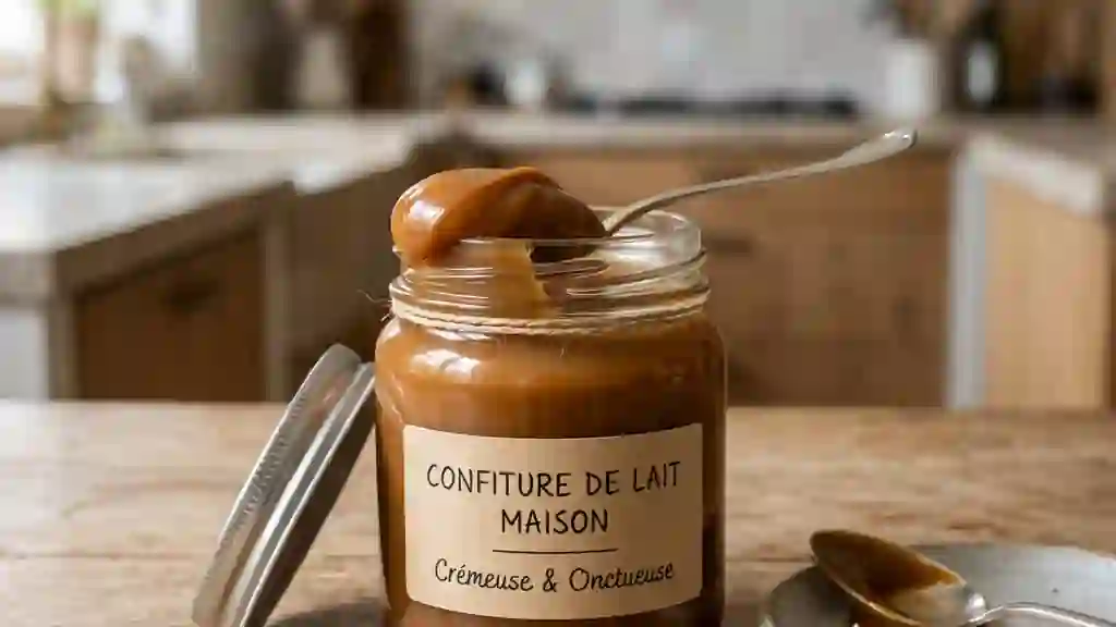 Confiture de lait onctueuse et caramélisée - Photo de présentation