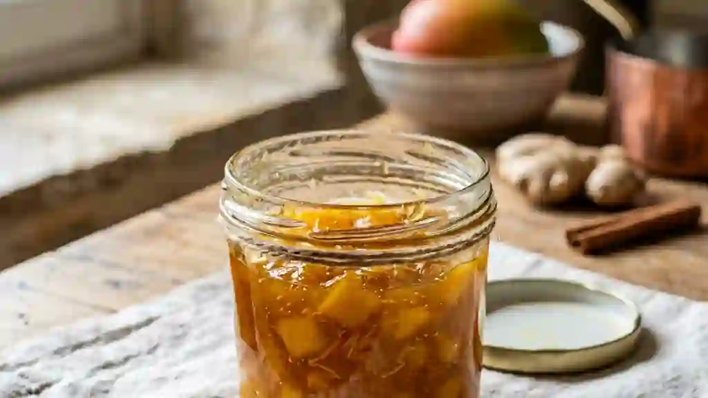 Confiture de mangue fondante au gingembre - Photo de présentation