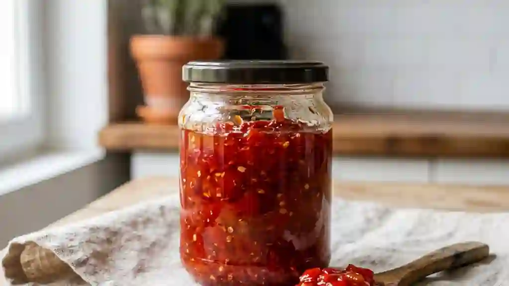 Confiture de piment rouge intense - Photo de présentation