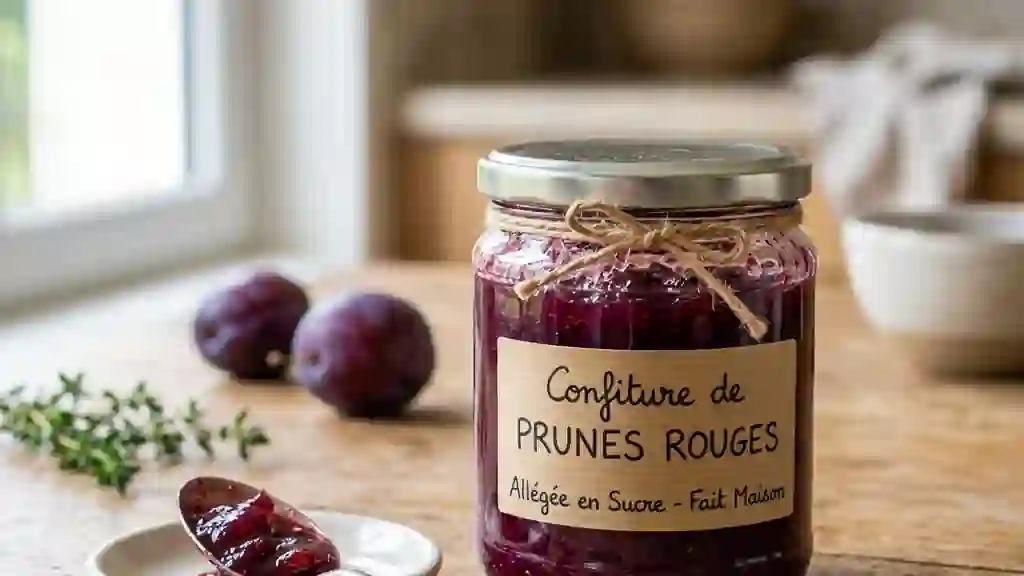 Confiture de prunes fondante et peu sucrée - Photo de présentation