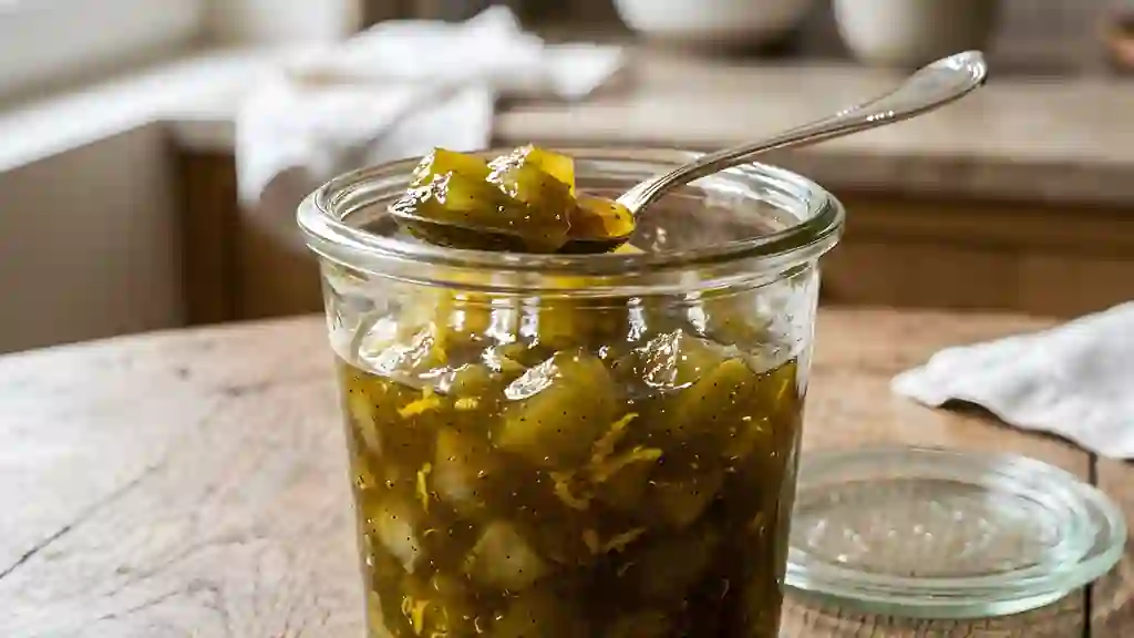 Confiture de tomates vertes acidulée à la vanille - Photo de présentation
