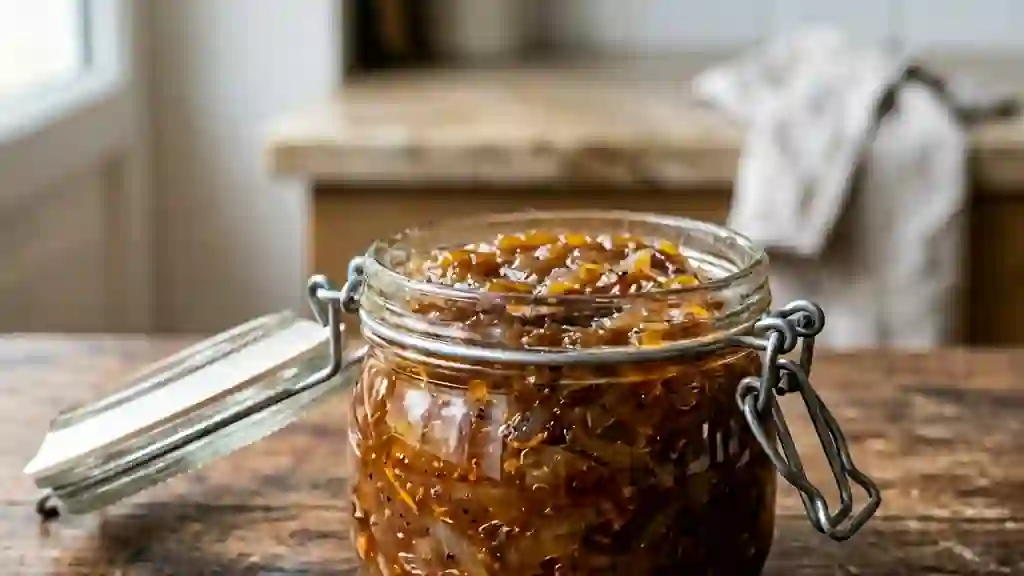Confit d'oignons à l'orange acidulé - Photo de présentation