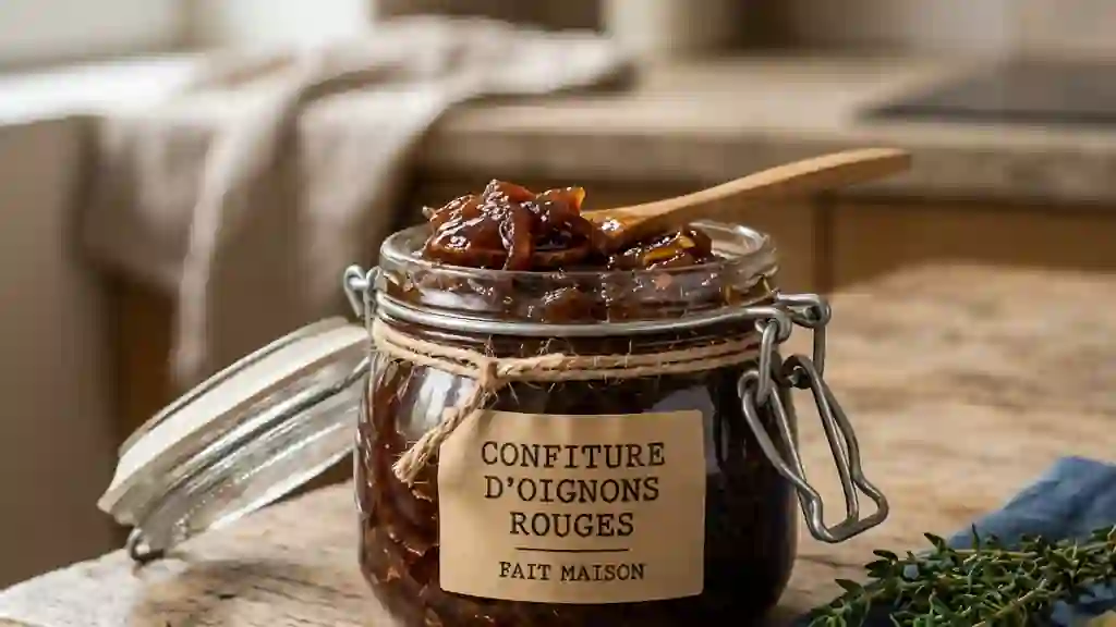 Confiture d'oignons rouges fondante au balsamique - Photo de présentation