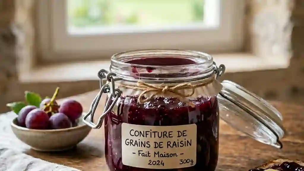 Perles de raisin confites et onctueuses - Photo de présentation