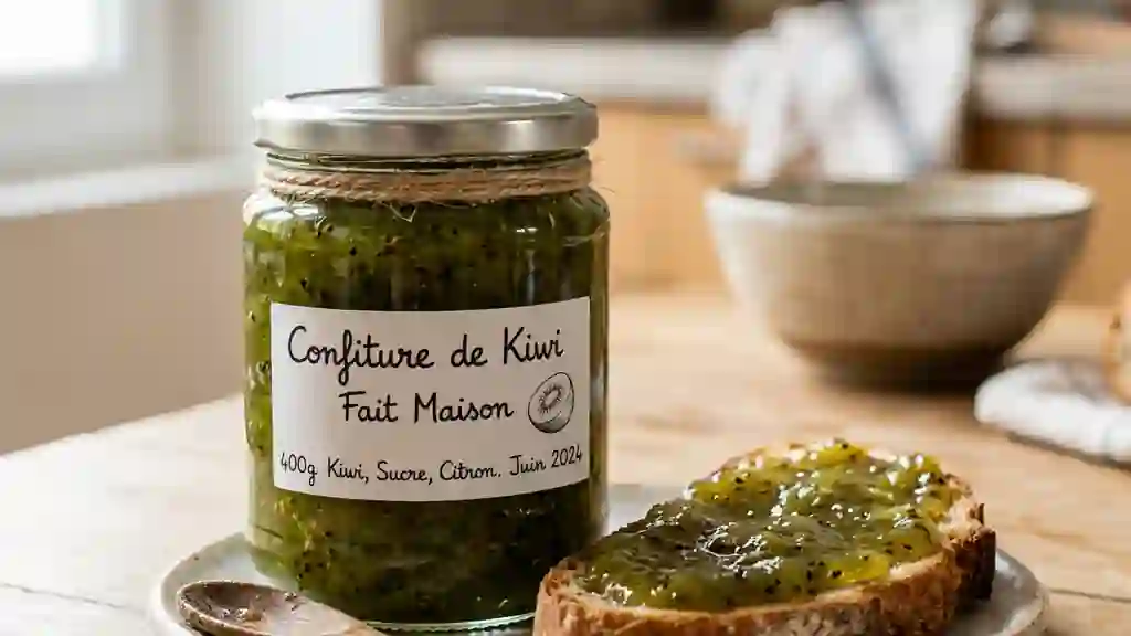 Confiture de kiwi fondante et acidulée - Photo de présentation