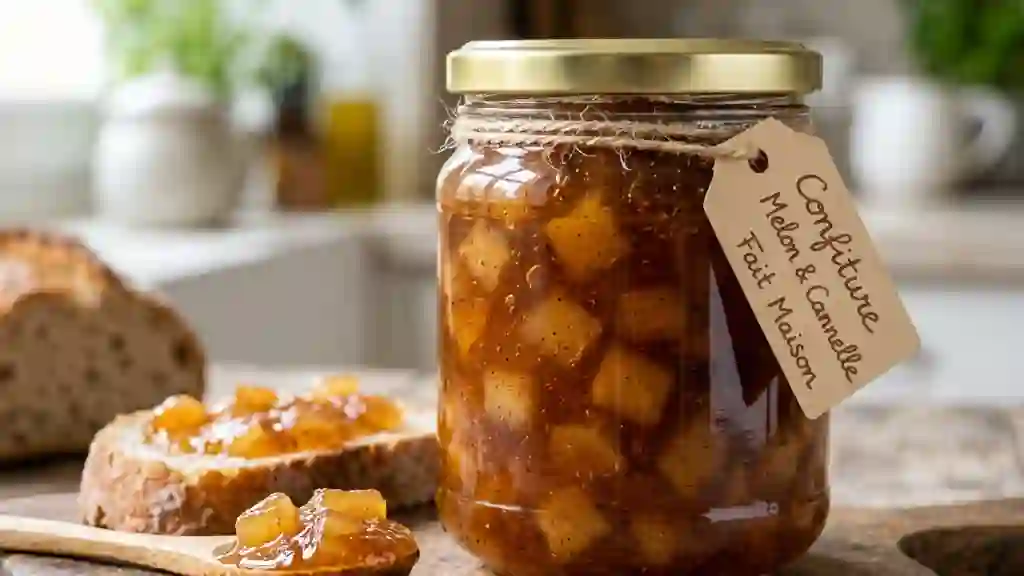 Confiture de melon fondante à la cannelle - Photo de présentation