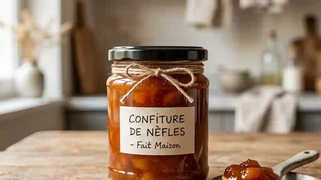 Confiture de nèfles fondante et vanillée - Photo de présentation