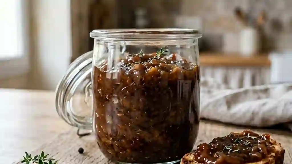 Confiture d'oignons et tomates aigre-douce - Photo de présentation