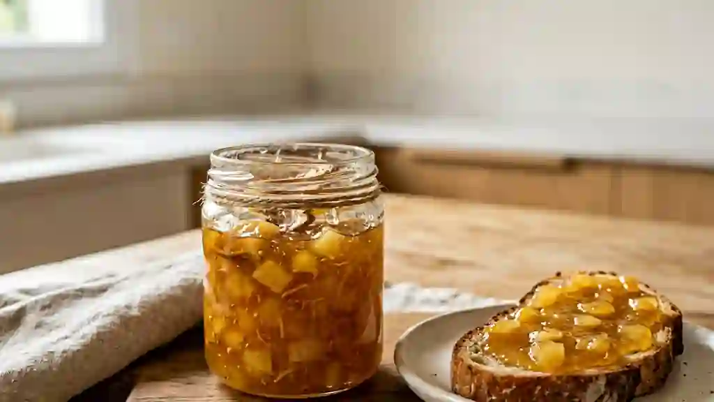 Confiture Pomme Gingembre Acidulée - Photo de présentation
