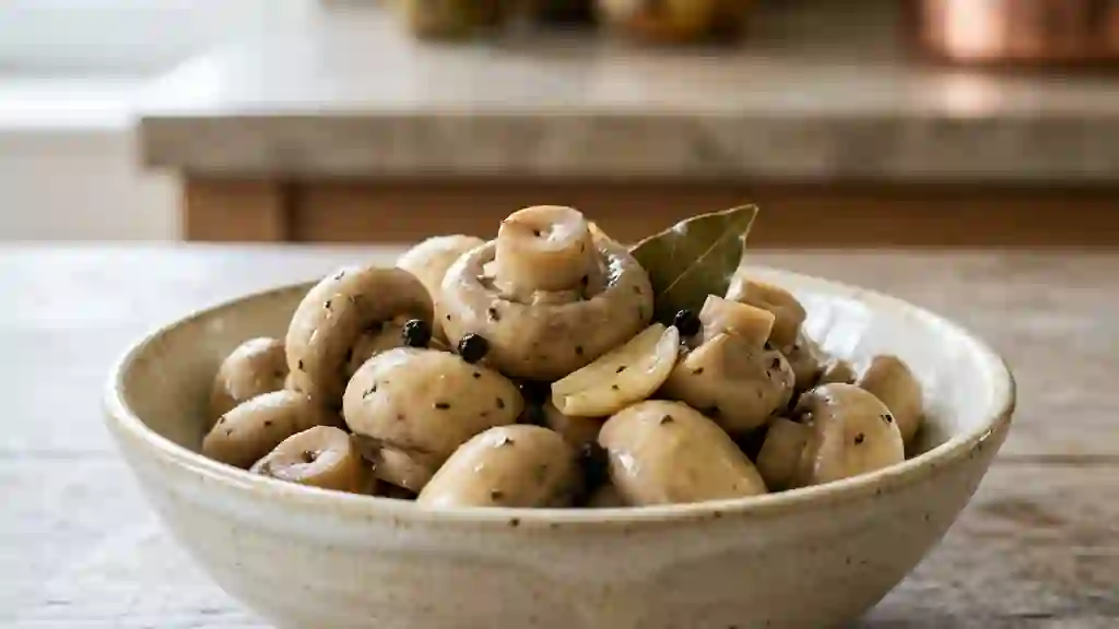 Champignons de Paris Marinés et Croquants - Photo de présentation