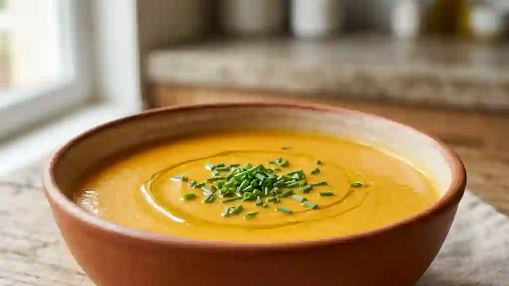 Velouté de Citrouille au Carré Frais Fondant - Photo de présentation