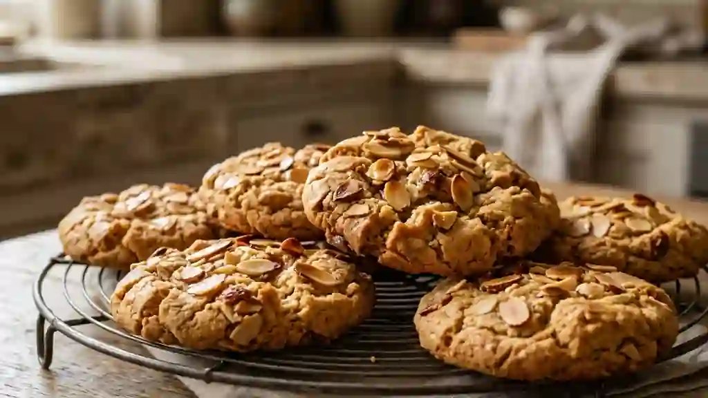 Cookies fondants cacahuète et amandes craquantes - Photo de présentation