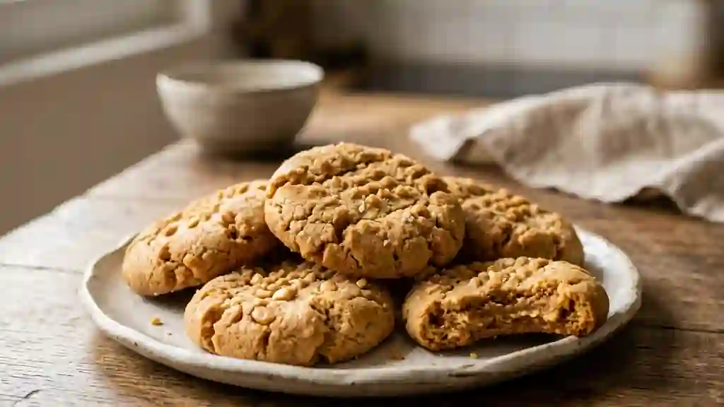Cookies fondants au beurre de cacahuètes - Photo de présentation