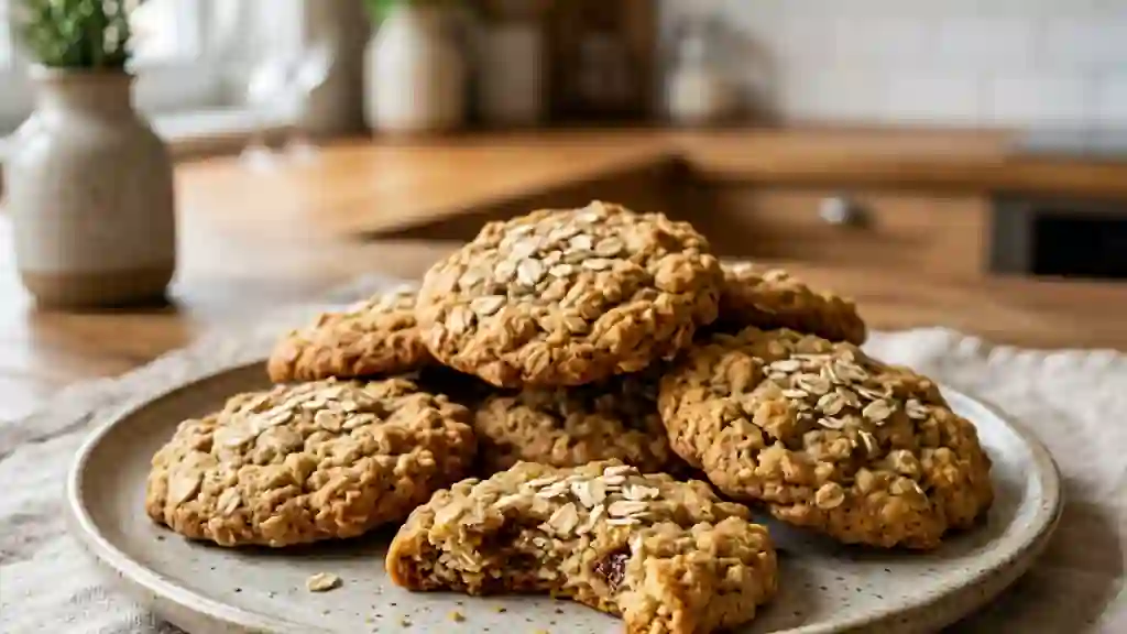 Cookies rustiques avoine et vanille - Photo de présentation