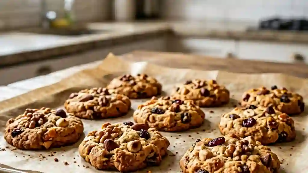 Cookies croquants et moelleux aux fruits secs - Photo de présentation