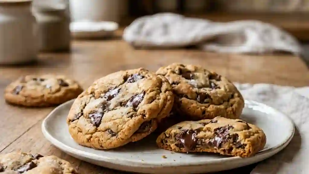 Cookies moelleux aux pépites de chocolat noir - Photo de présentation
