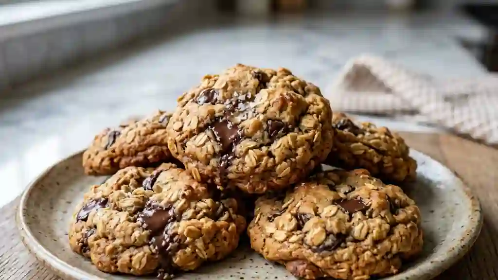 Cookies avoine et chocolat : crousti-moelleux - Photo de présentation