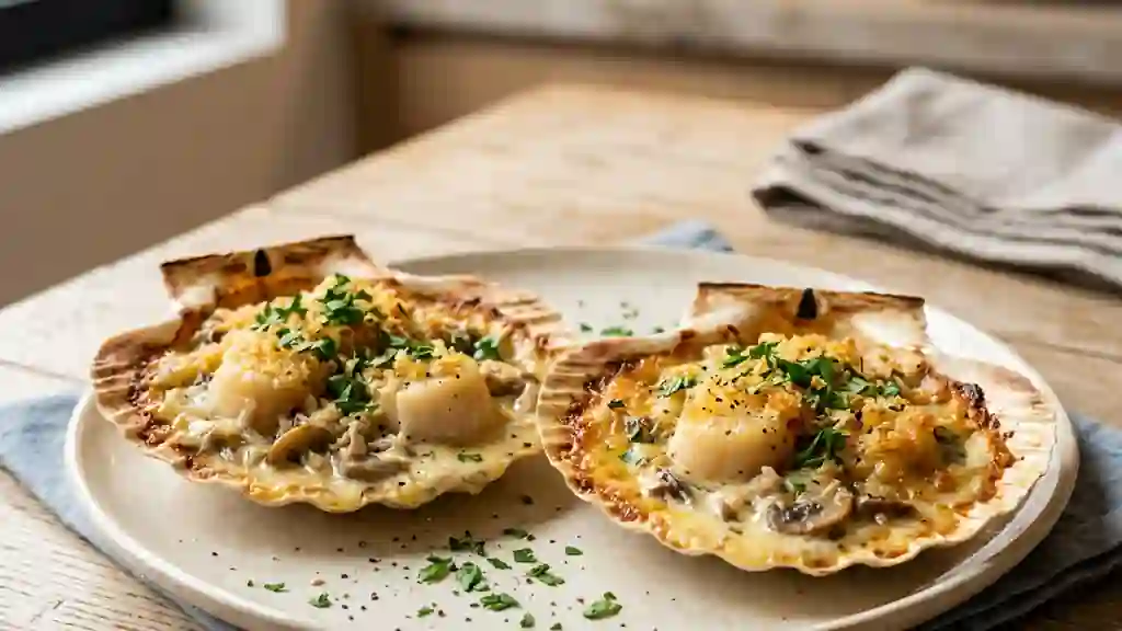 Coquilles à la Bourgeoise Fondantes et Croustillantes - Photo de présentation