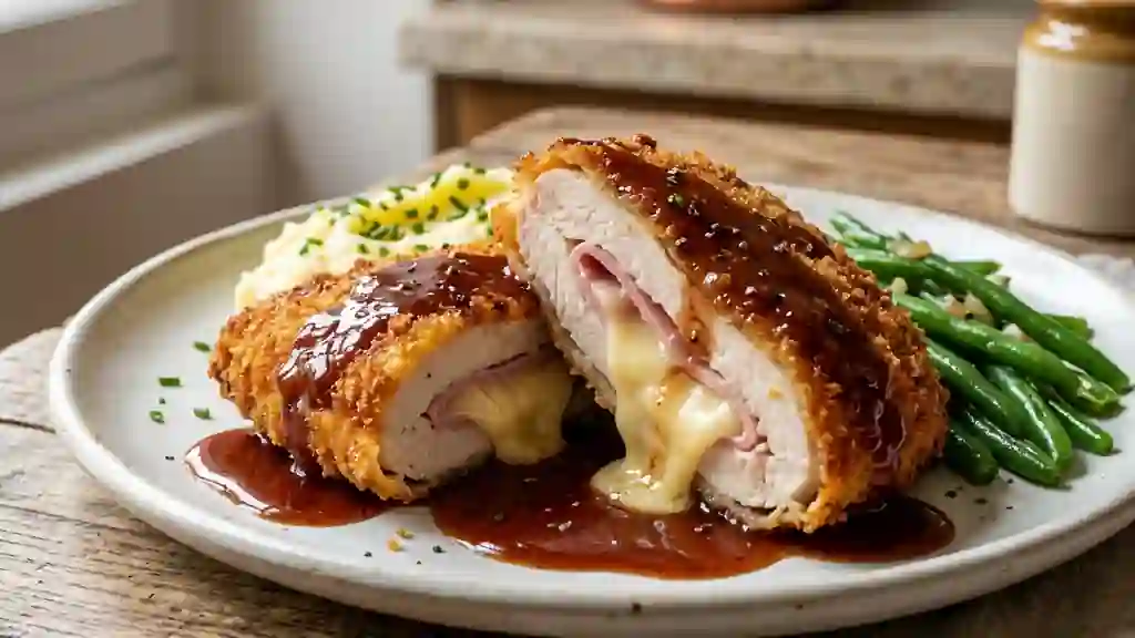 Cordon bleu croustillant au Porto - Photo de présentation