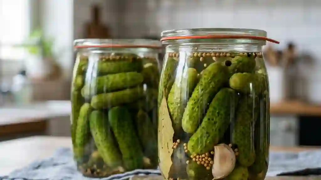 Cornichons croquants au vinaigre de cidre - Photo de présentation