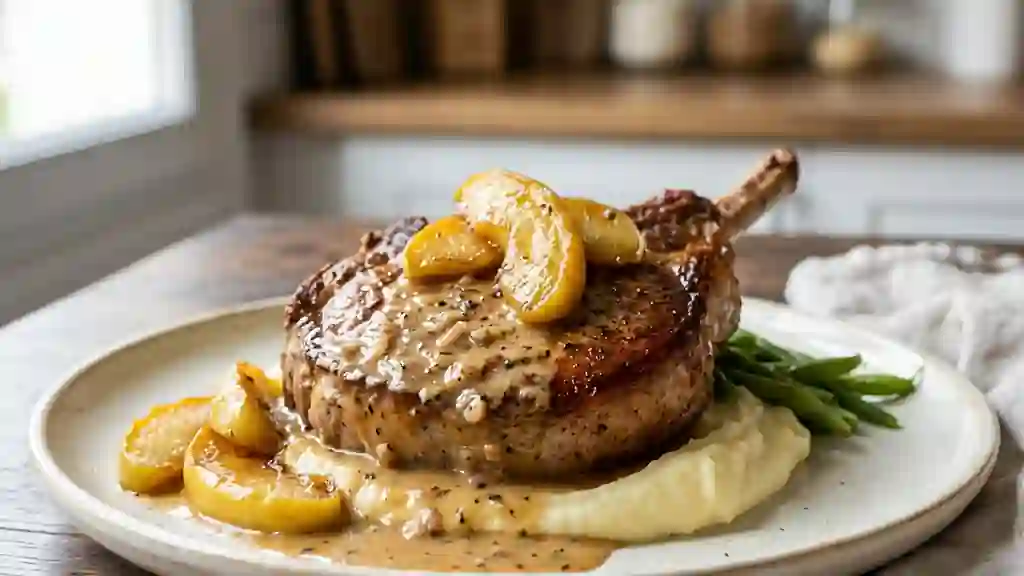 Côte de Veau Crèmeuse au Calvados et Pommes - Photo de présentation