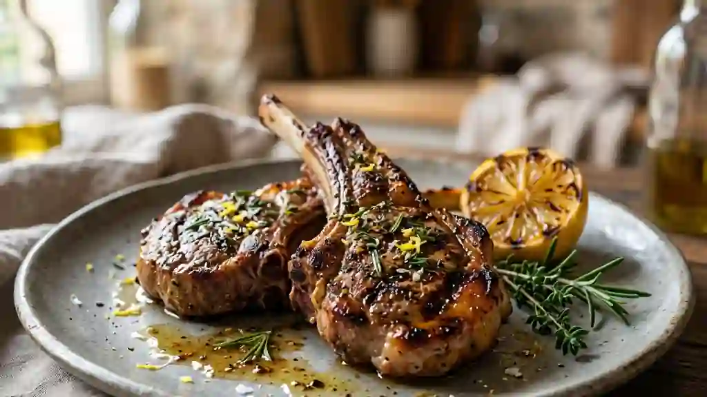 Côtelettes d'agneau grillées au parfum du Sud - Photo de présentation