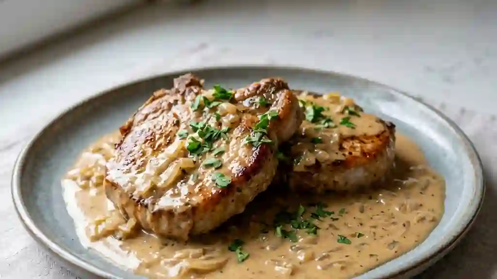 Côtelettes de porc à la crème suédoise - Photo de présentation