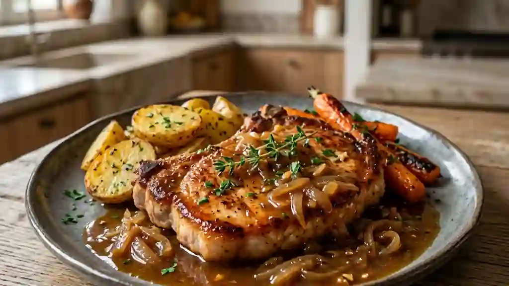 Côtelettes de porc laquées à la bière - Photo de présentation