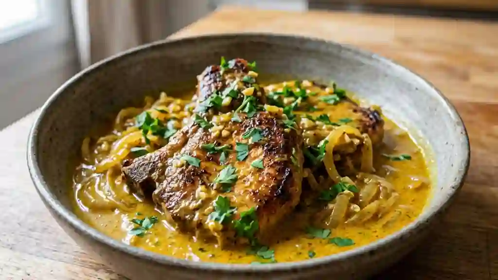 Porc au curry et lait de coco ultra crémeux - Photo de présentation
