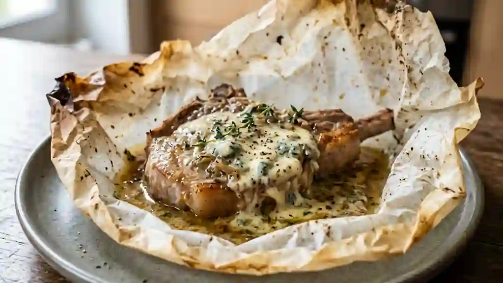 Côtes de veau au gorgonzola fondant - Photo de présentation