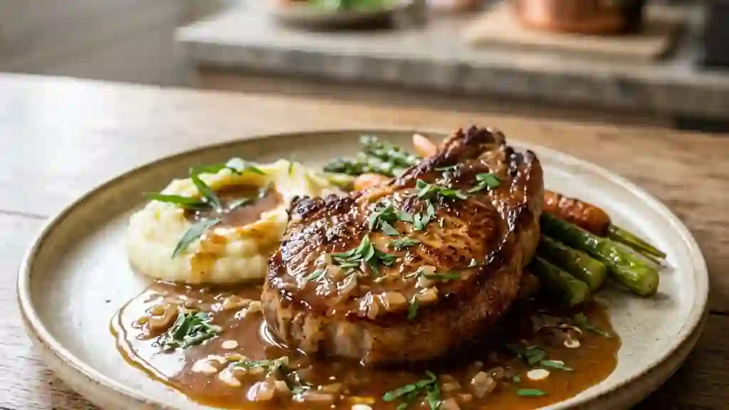Côtes de veau tendres au porto et estragon - Photo de présentation
