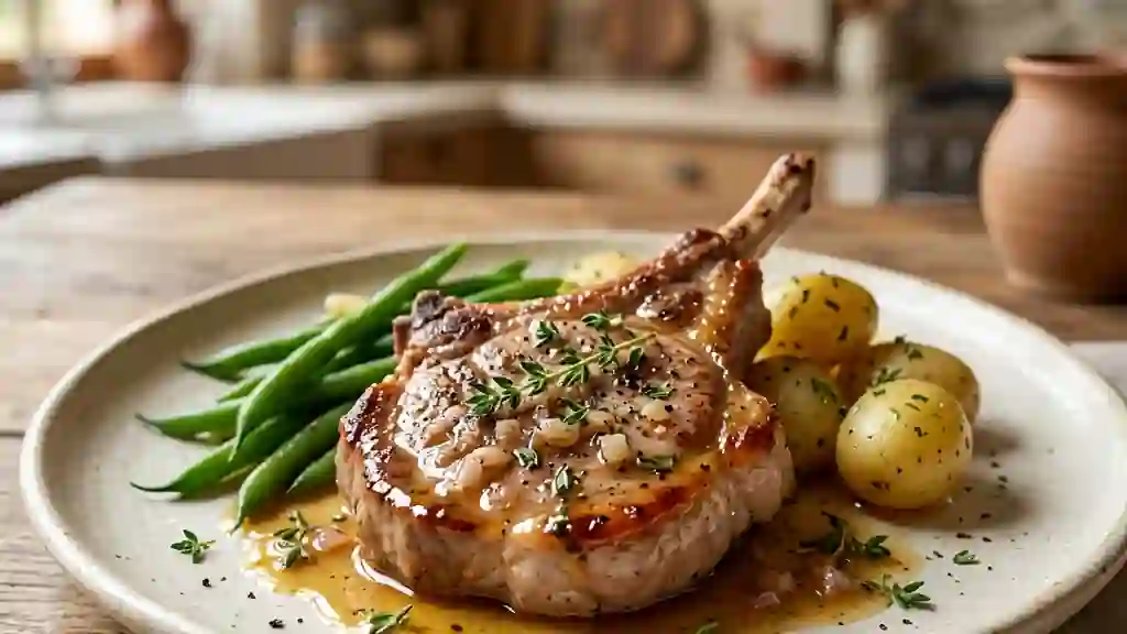 Côtes de veau fondantes infusées au cidre - Photo de présentation