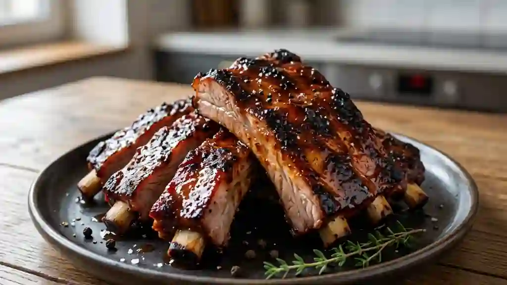 Ribs de Porc Caramélisés au Paprika - Photo de présentation