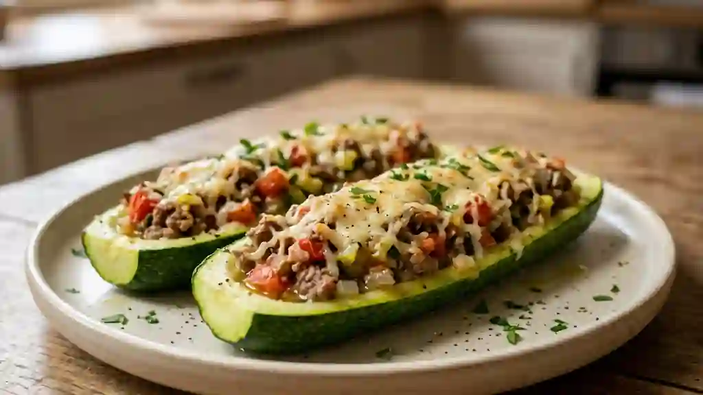 Courgettes farcies fondantes et express - Photo de présentation