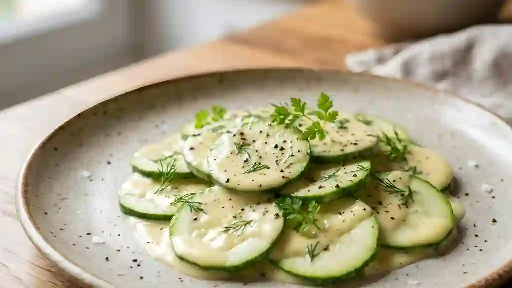 Courgettes et mousseline citronnée - Photo de présentation