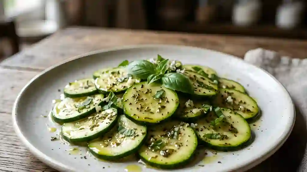 Courgettes Marinées à l'Ail - Photo de présentation