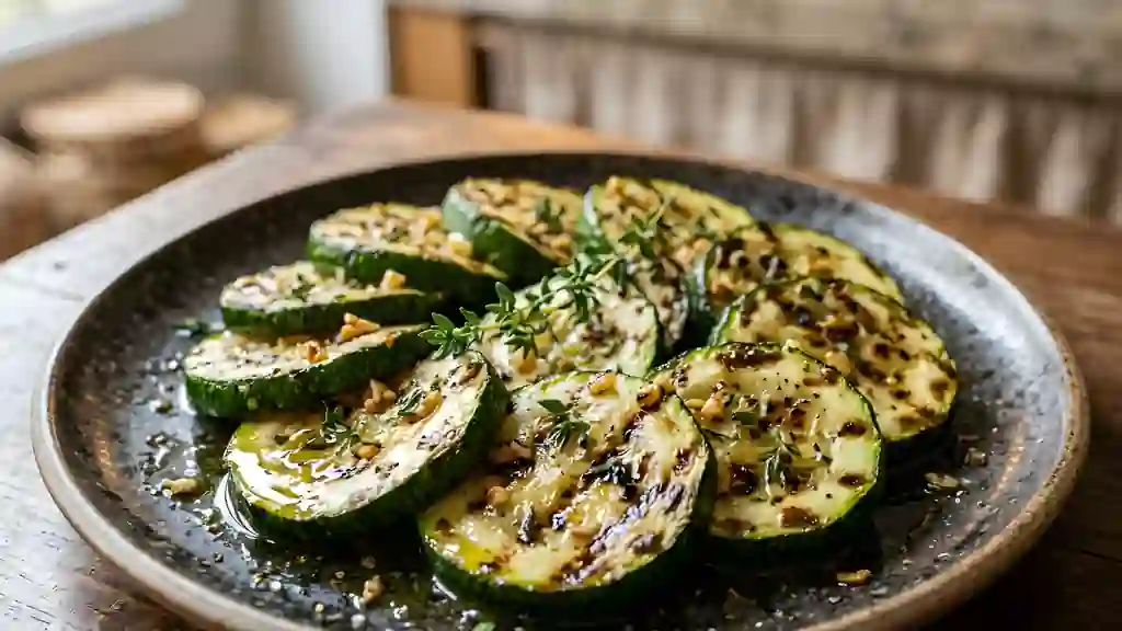 Courgettes Grillées à l'Ail et au Thym - Photo de présentation