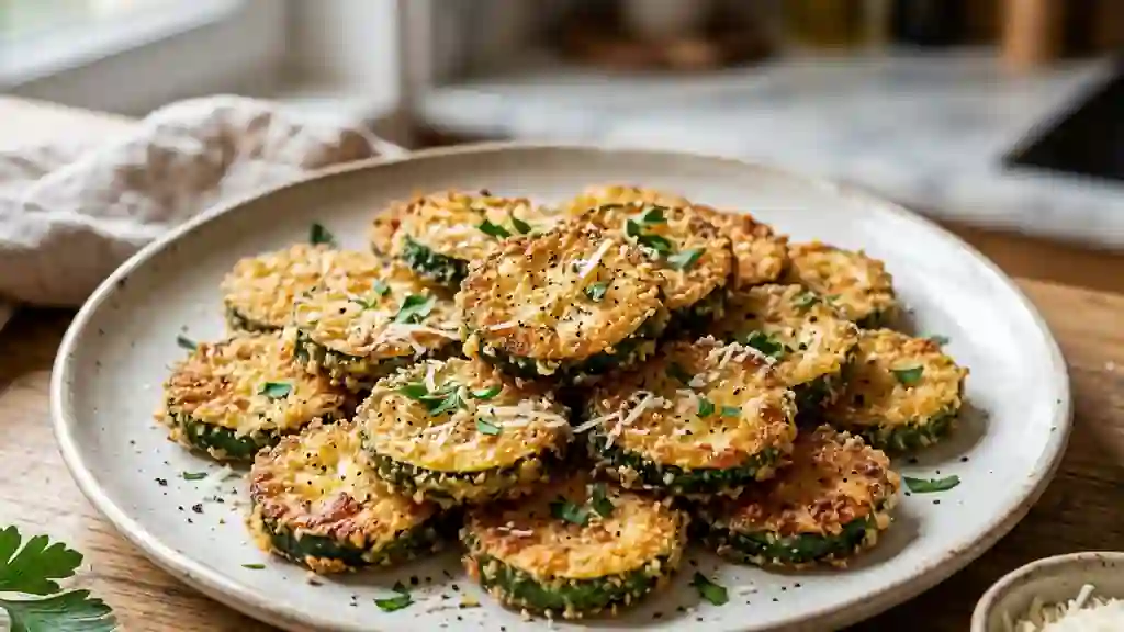 Courgettes croustillantes au parmesan - Photo de présentation