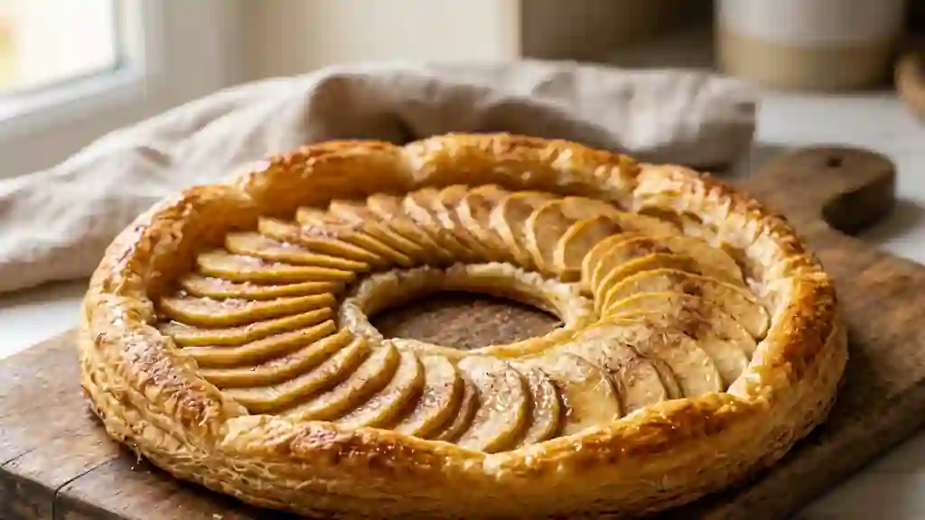 Couronne feuilletée pommes cannelle - Photo de présentation