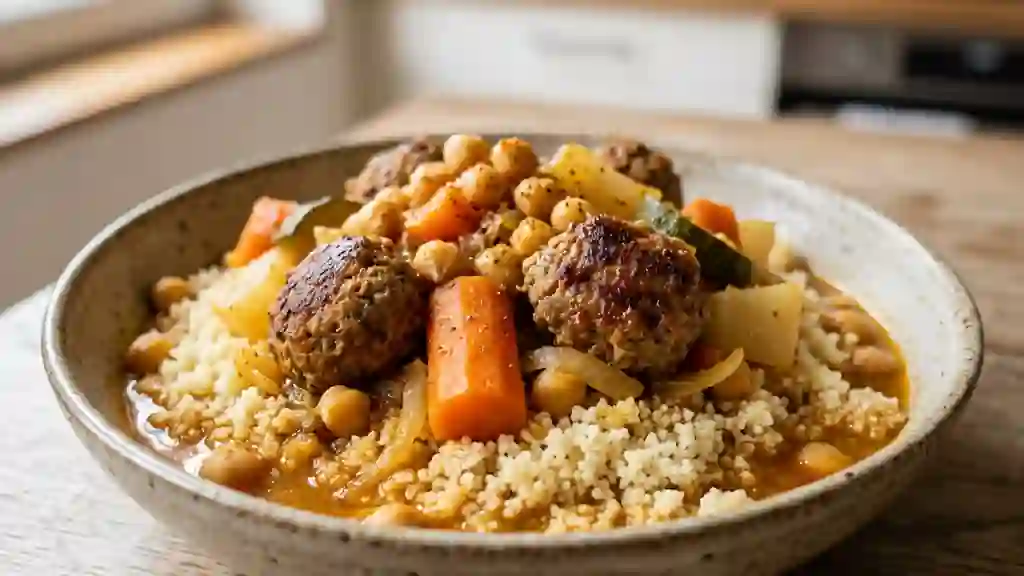 Couscous Bruxellois aux Boulettes Fondantes - Photo de présentation