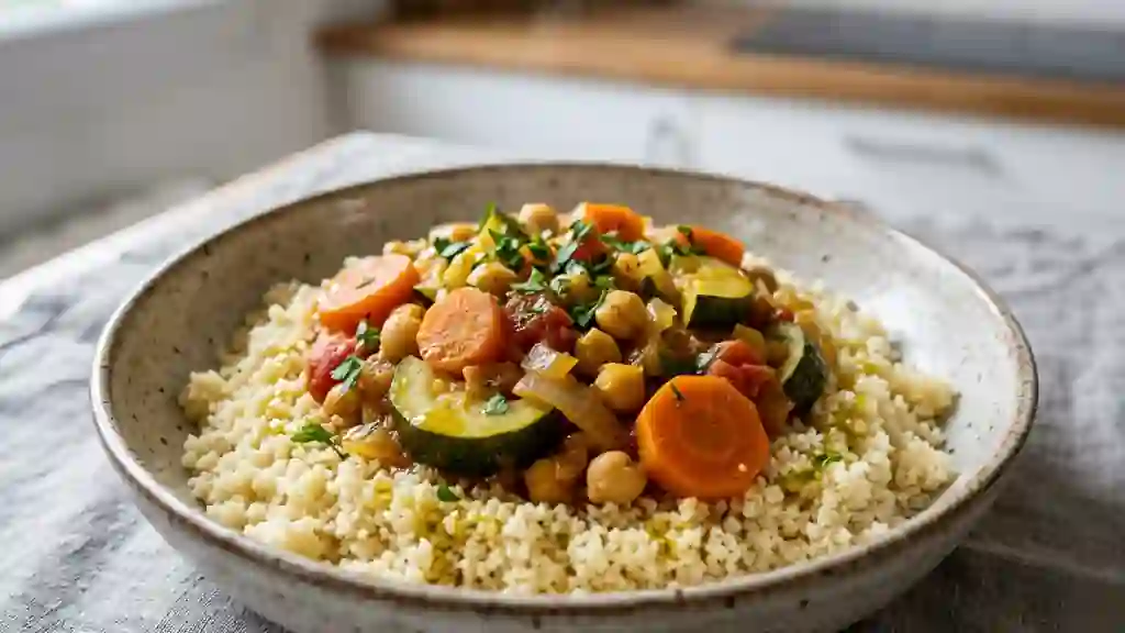 Couscous express aux légumes fondants - Photo de présentation