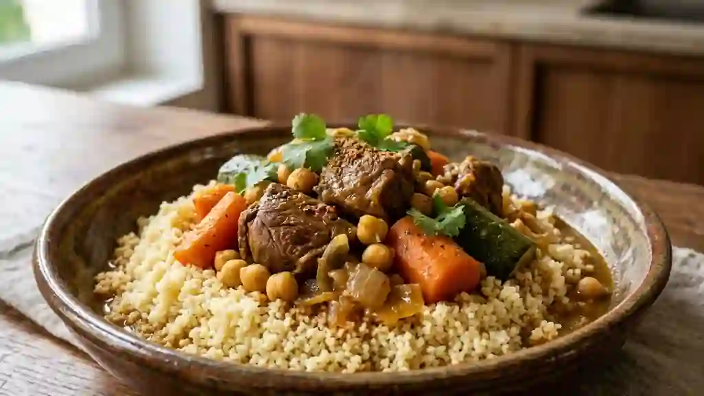 Couscous Mequfoul Fondant à l'Agneau - Photo de présentation