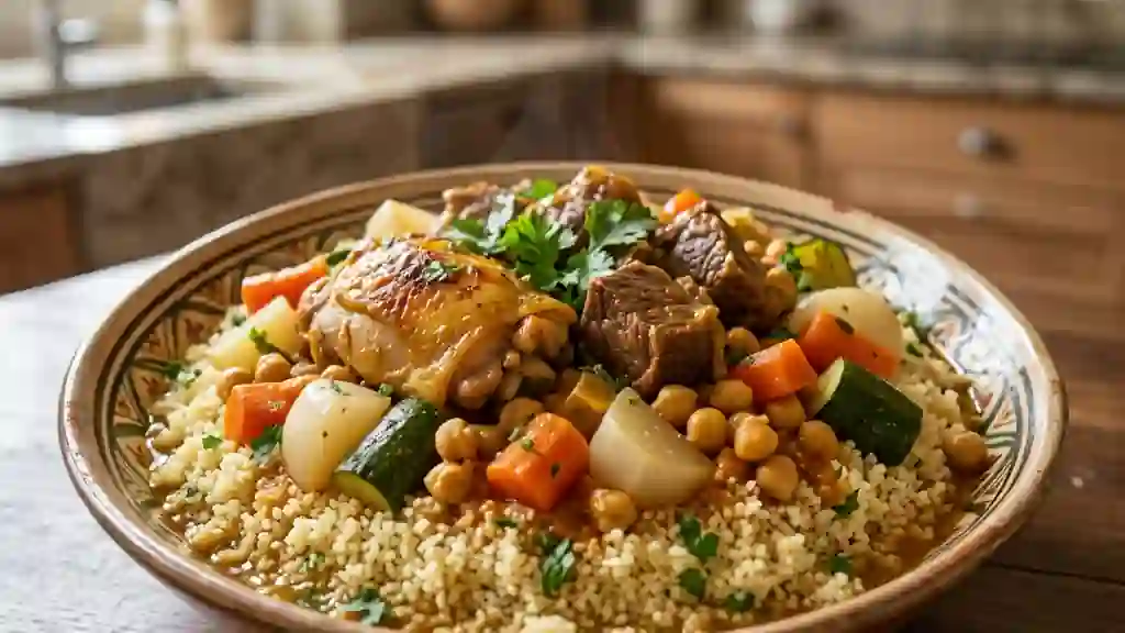 Couscous Royal aux Trois Viandes Fondantes - Photo de présentation
