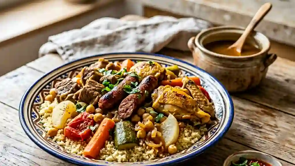 Couscous Royal Généreux aux Quatre Viandes - Photo de présentation