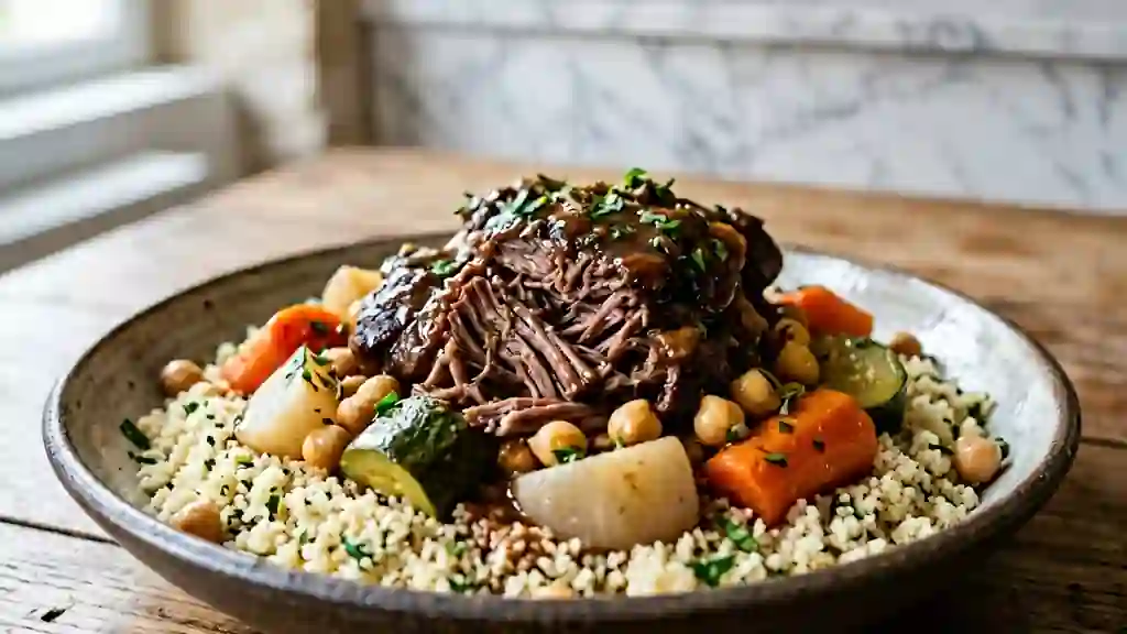 Couscous d'Agneau Confit de Sept Heures - Photo de présentation