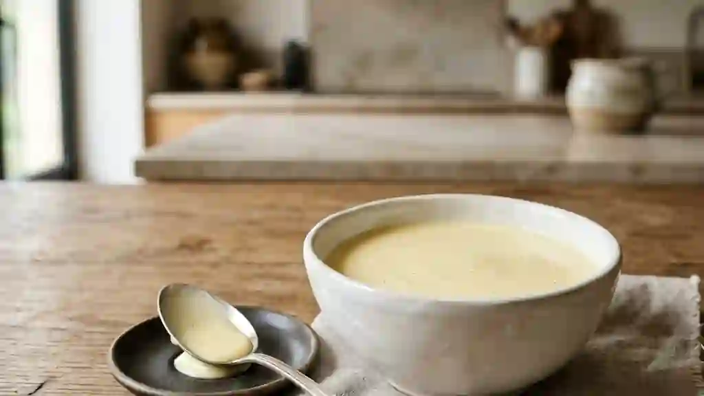 Crème anglaise vanillée veloutée - Photo de présentation