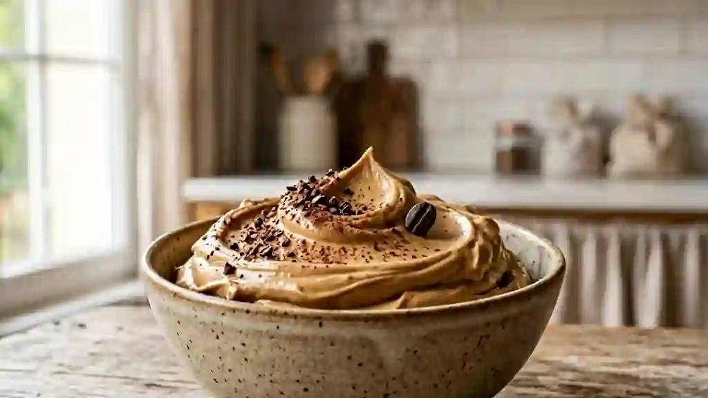 Crème au beurre au café soyeuse et intense - Photo de présentation