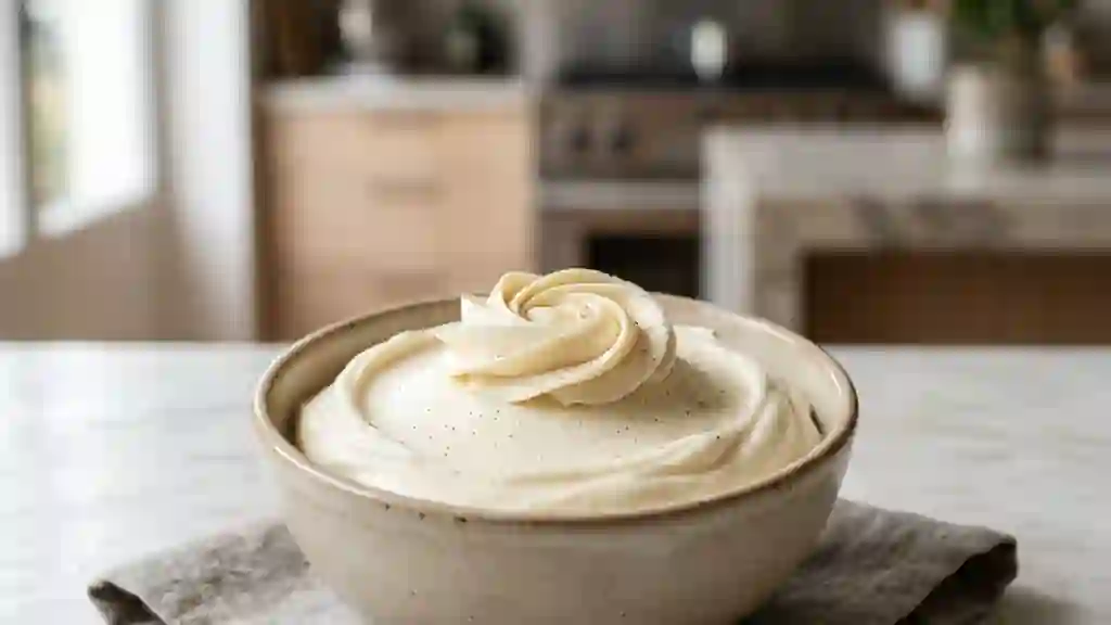 Crème au beurre aérienne et vanillée - Photo de présentation