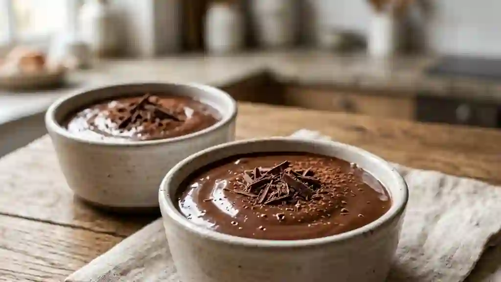 Crème au chocolat onctueuse et intense - Photo de présentation